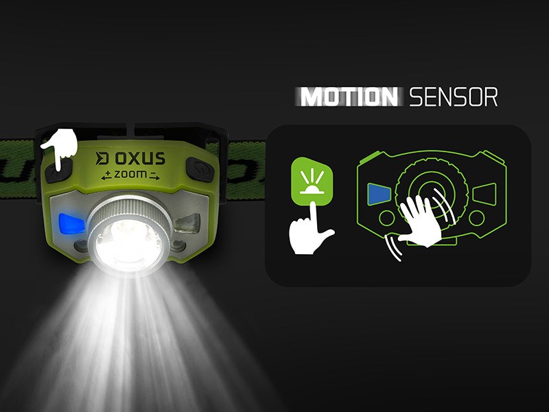 Delphin Čelová Lampa Oxus Zoom - Obrázek 4