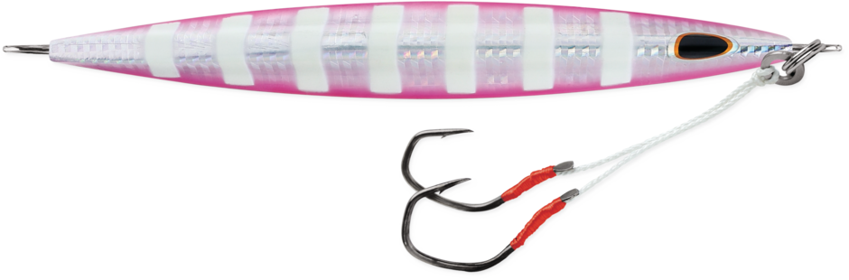 Storm Jig Gomoku Koika Jig Silver Pink Zebra Délka: 8,4cm, Hmotnost: 60g