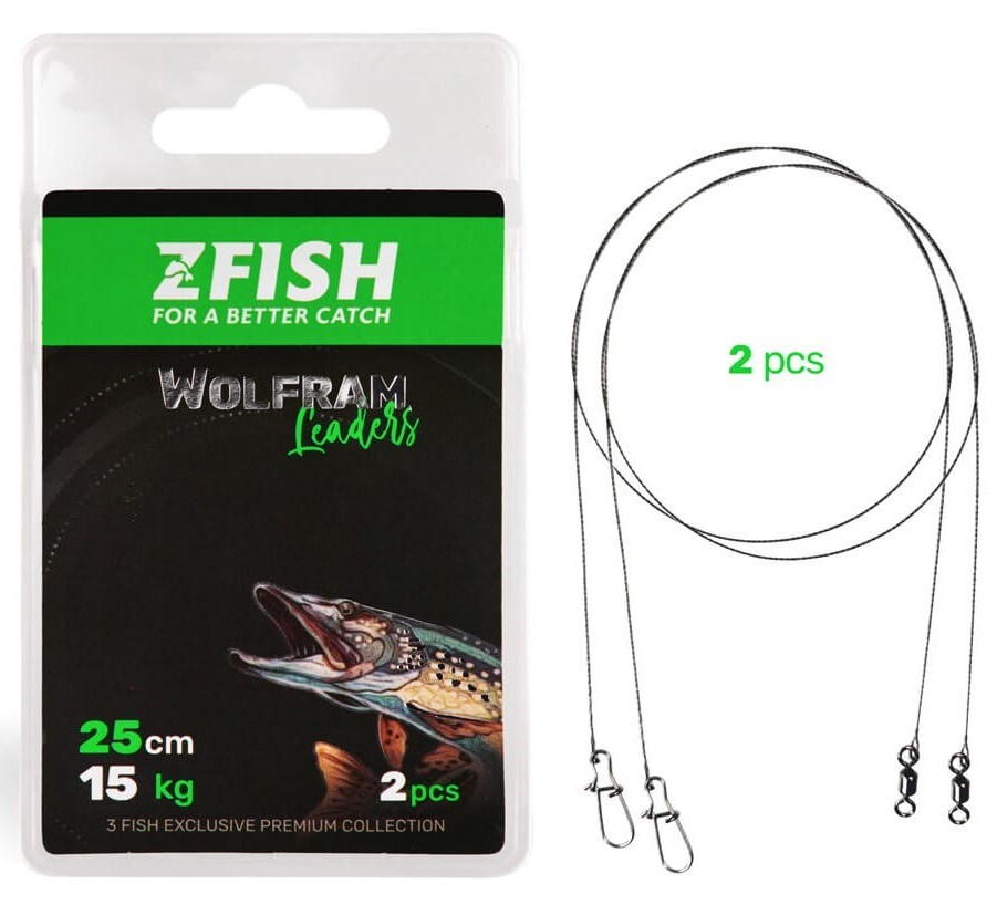 Zfish Lanko Wolfram Leader 2ks Délka: 15cm, Nosnost: 7kg