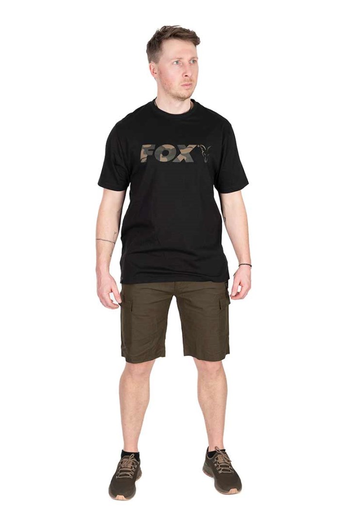 Fox Tričko Black Camo Logo T-Shirt Velikost: M (obrázek 8)