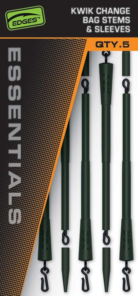 Fox Montáž Edges Essentials Kwik Change Bag Stems And sleeve 5ks