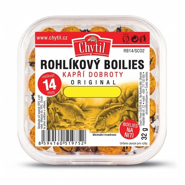 Chytil Rohlíkový Boilies Jahoda Hmotnost: 22g, Průměr: 8mm