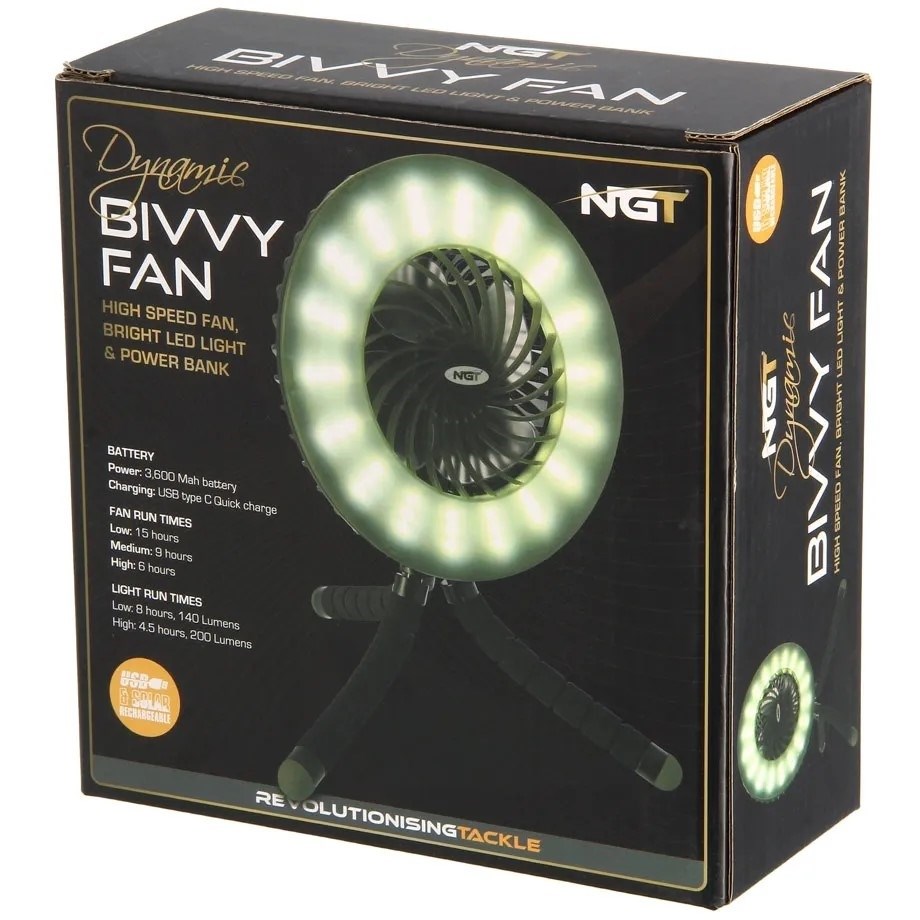 NGT Ventilátor Dynamic Fan & Bivvy Light - Obrázek 6
