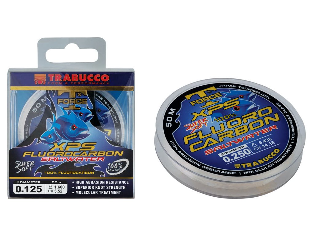 Trabucco Vlasec T-Force Fluorocarbon Sw 50m Délka: 50m, Nosnost: 16,68kg, Průměr: 0,50mm