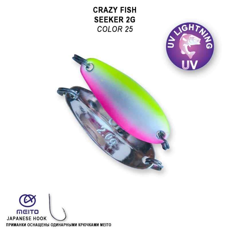 Crazy Fish Plandavka Seeker Barva 25 Hmotnost: 2g