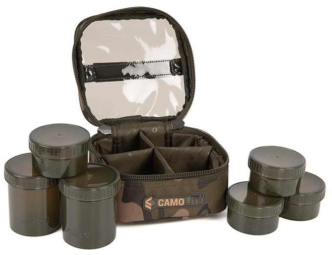 Fox Pouzdro Camolite 6 Pot Hookbait Case