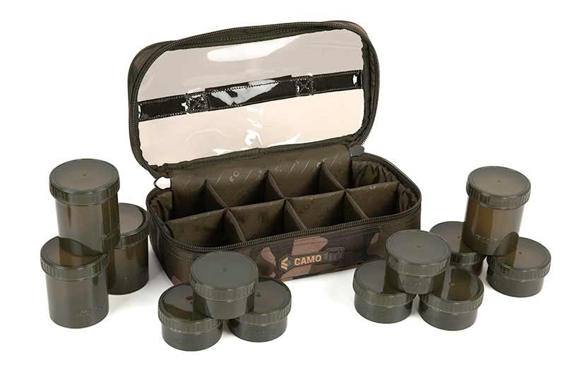 Fox Pouzdro Camolite 12 Pot Hookbait Case