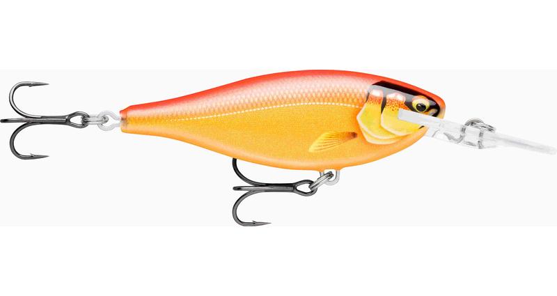 Rapala Wobler Shad Rap Elite GDGO Délka: 7,5cm, Hmotnost: 12g, Maximální ponor: 3,3m