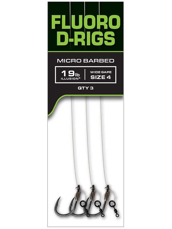 Fox Návazce Carp Ready Rigs Fluoro D-Rig 3ks Velikost háčku: #4