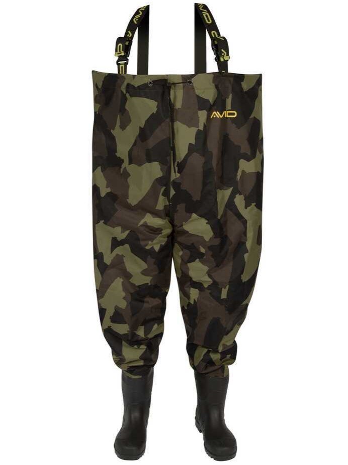 Avid Carp Prsačky Distortion Camo Chest Waders Velikost: 42