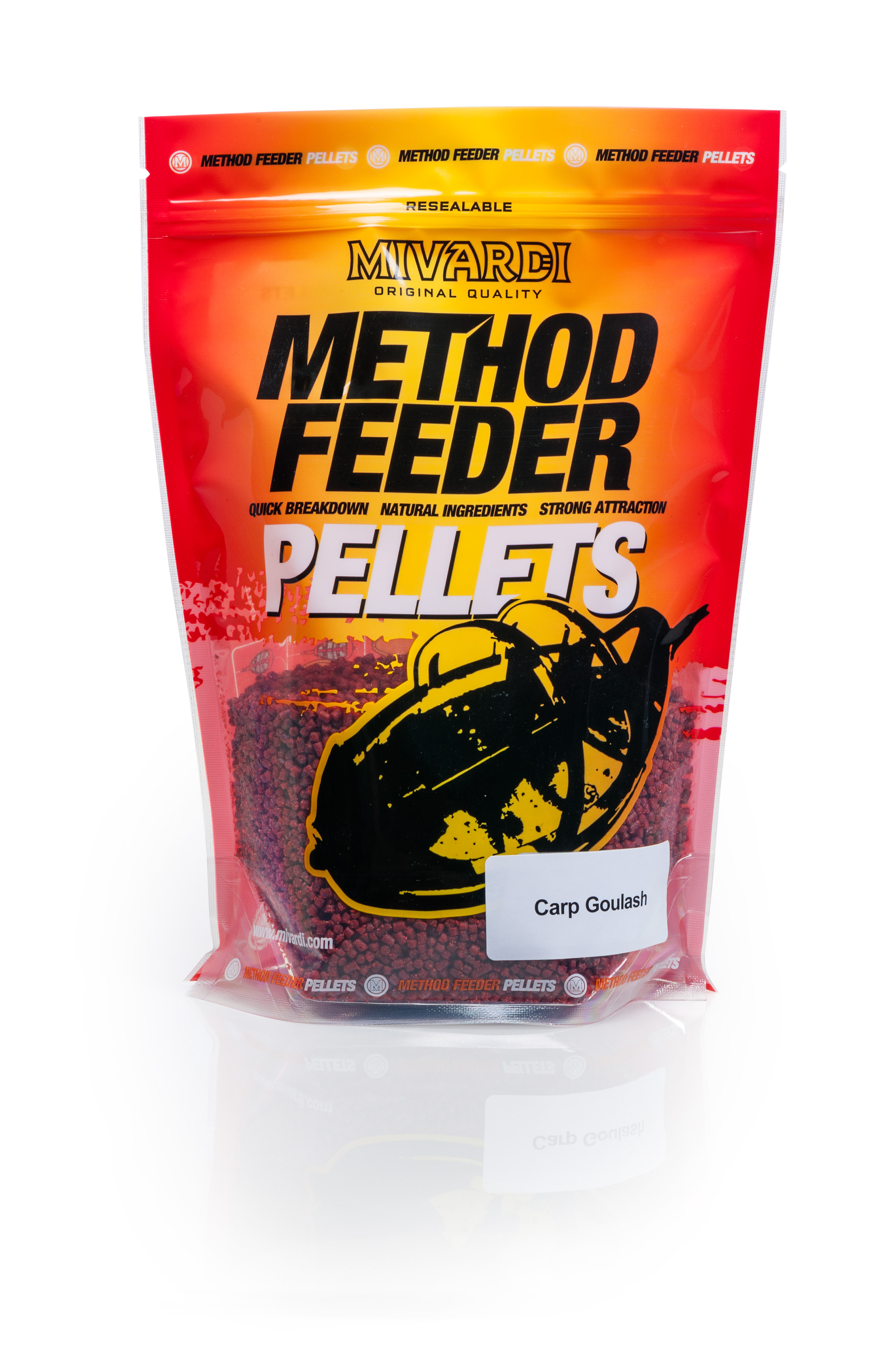 Mivardi Pelety Method Pellets Kapří Guláš 750g