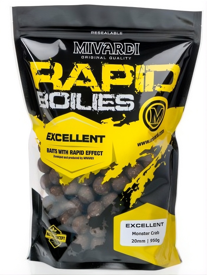 Mivardi Boilies Rapid Excellent Monster Crab Hmotnost: 250g, Průměr: 20mm