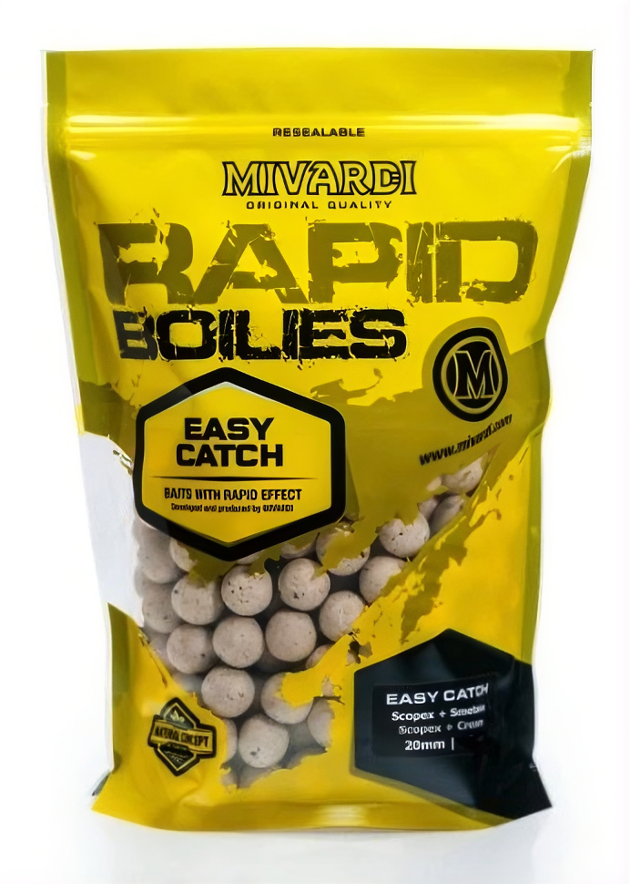 Mivardi Boilies Rapid Easy Catch Scopex Smetana Hmotnost: 3,3kg, Průměr: 16mm