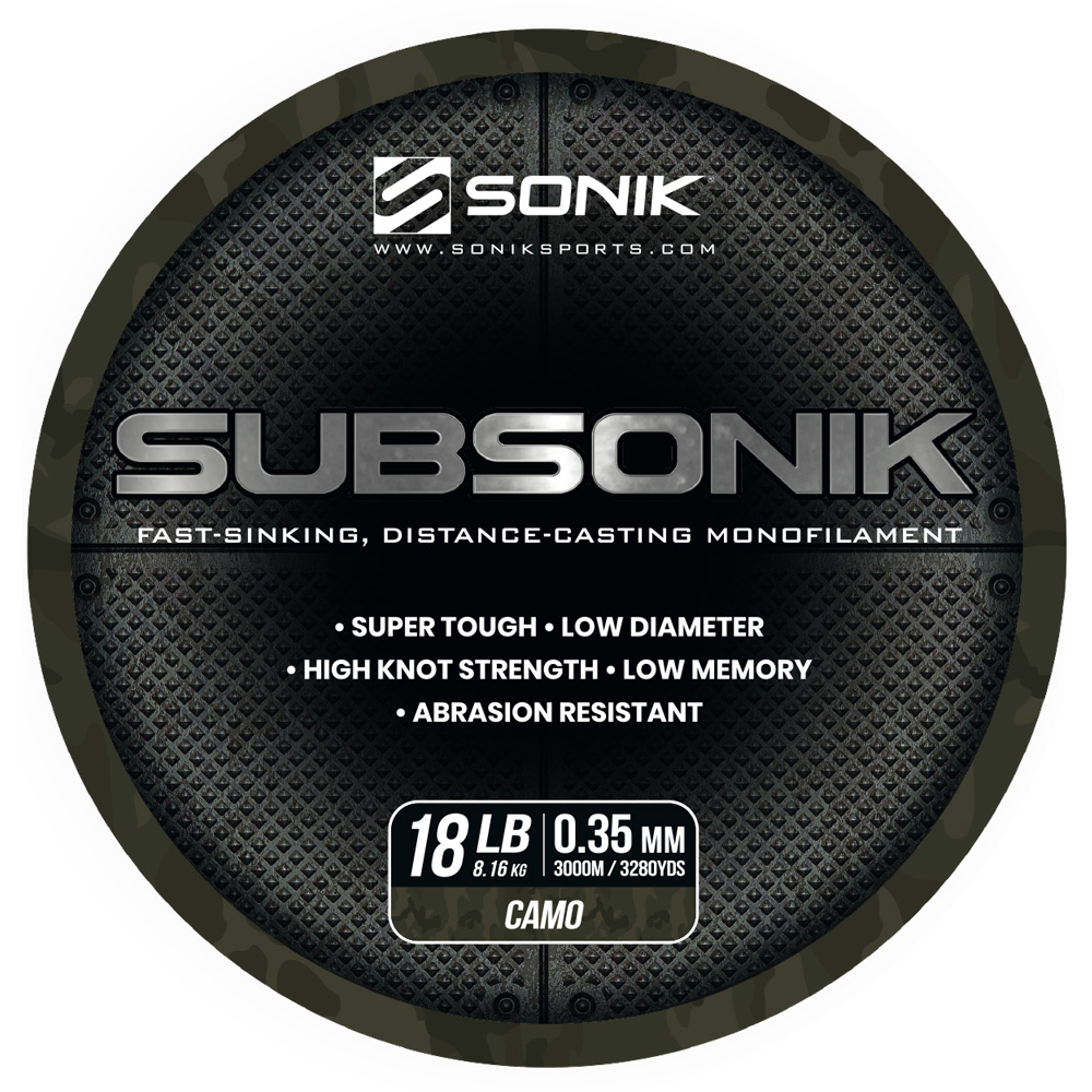 Sonik Vlasec Subsonik Camo 3000m Nosnost: 8,16kg, Průměr: 0,35mm