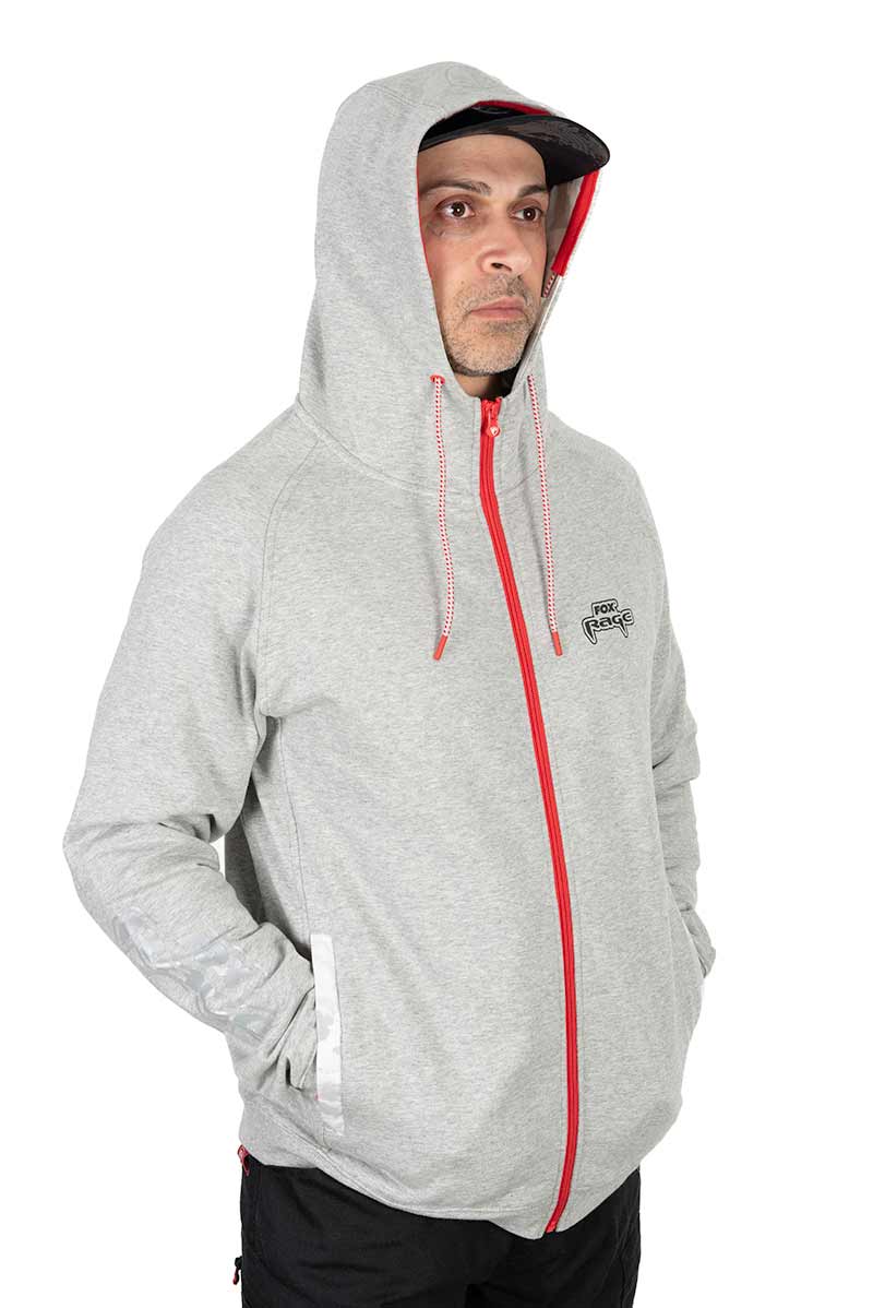 Fox Rage Mikina Voyager Hoody Light Grey Velikost: XL - Obrázek 3