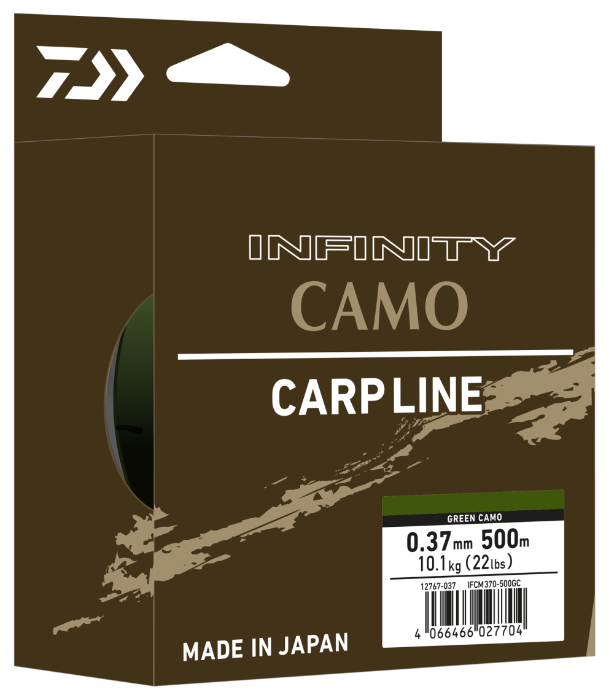 Daiwa Vlasec Infinity Brown Camo 500m Délka: 500m, Nosnost: 10,1kg, Průměr: 0,37mm