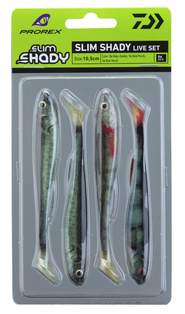 Daiwa Gumová Nástraha Prorex Real Slim Shady Live Color Set Délka: 10,5cm, Počet kusů: 4ks