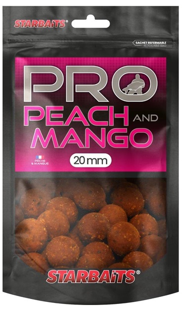 Starbaits Boilie Probiotic Pro Peach Mango Hmotnost: 200g, Průměr: 20mm