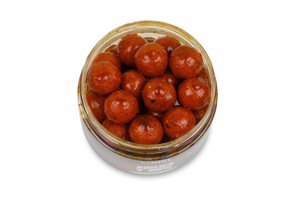 Nikl Boilies v Dipu Chilli & Peach 250g Průměr: 20mm - Obrázek 2