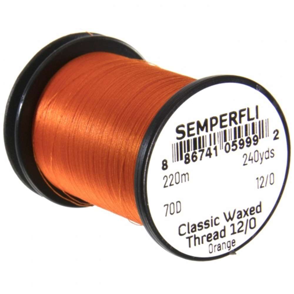 Semperfli Nit Classic Waxed Thread 12/0 Orange