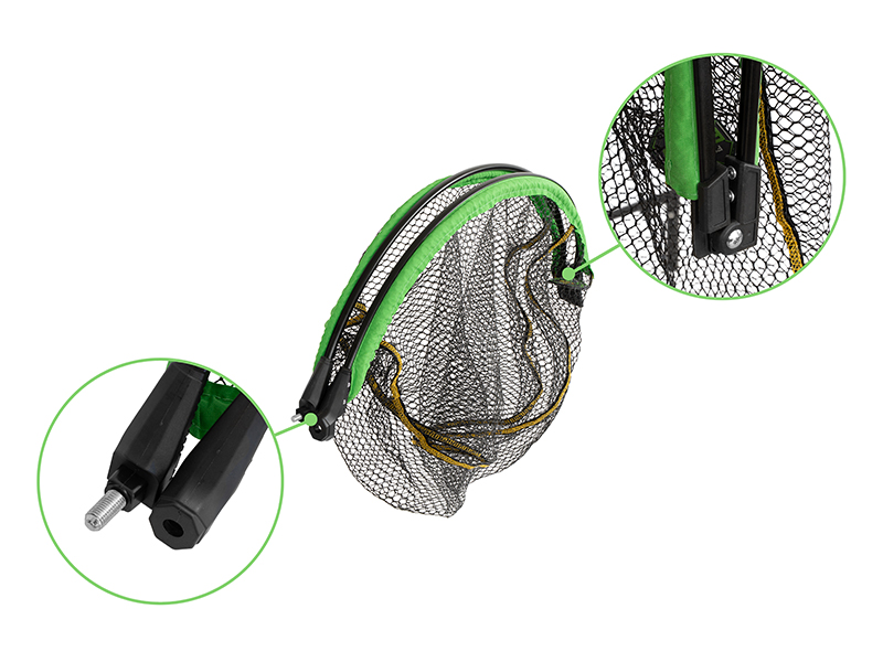 Delphin Podběráková Hlava Plovoucí Reaxe FloateR FoldRound Rozměr: 80x70cm - Obrázek 6