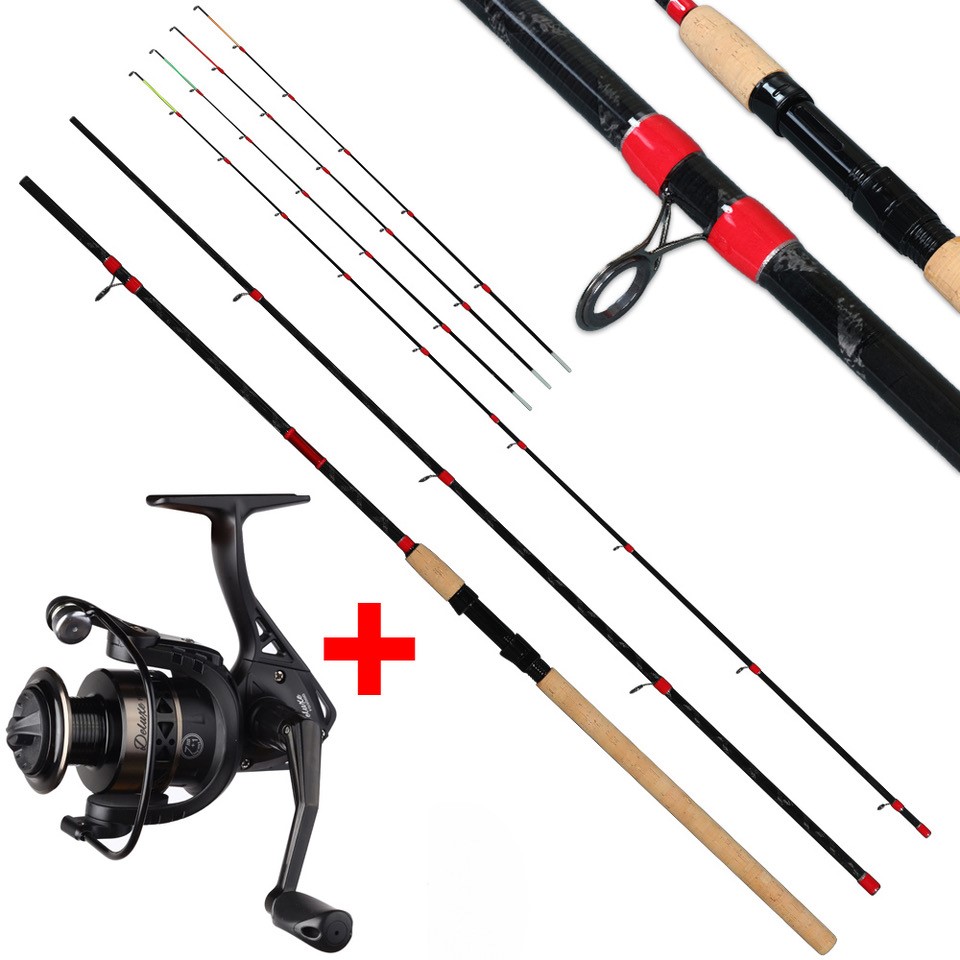 Giants Fishing Prut Fluent MK2 Feeder 3,6m 100g 3+4-díl + Naviják Deluxe FD 4000