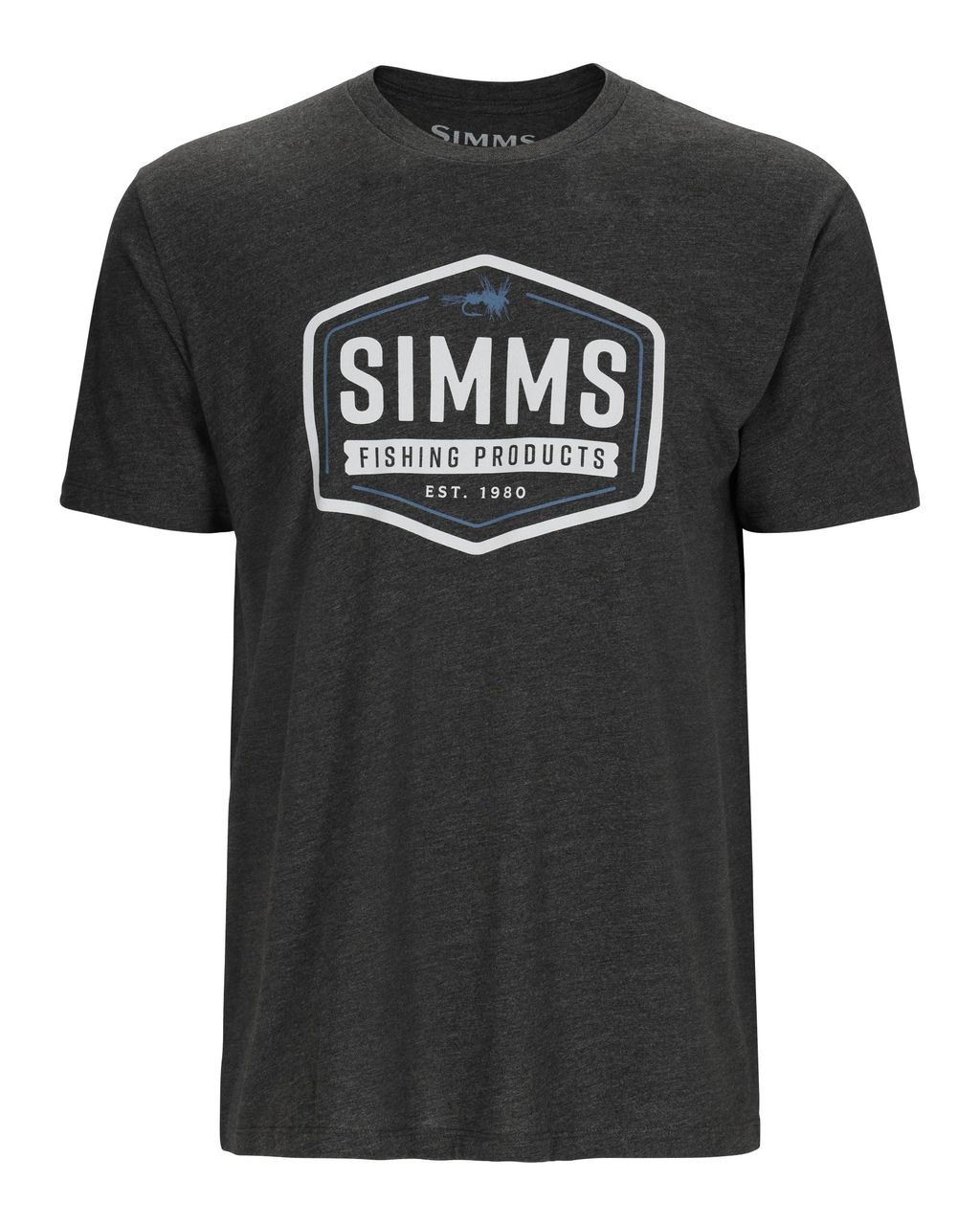 Simms Tričko Fly Patch T-Shirt Charcoal Heather Velikost: M