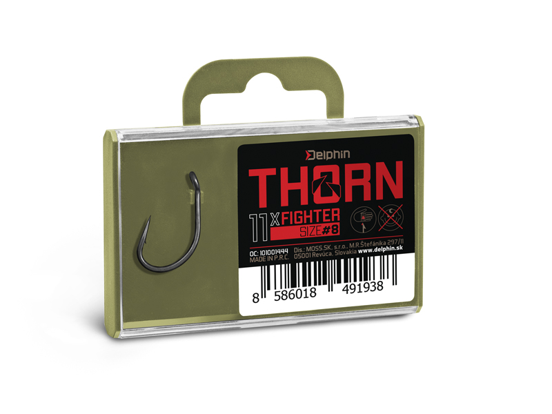 Delphin Háčky THORN Fighter 11ks Velikost háčku: #4 - Obrázek 4