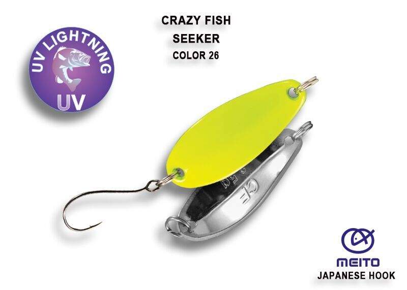 Crazy Fish Plandavka Seeker Barva 26 UV Hmotnost: 2,5g