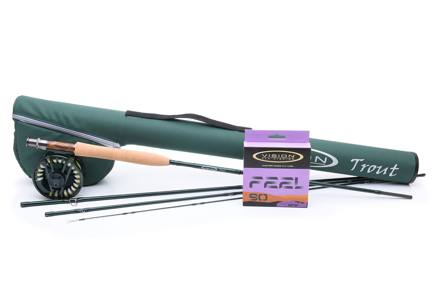 Vision Muškařský Set Trout Outfit 9ft 2,7m #5 4-díl