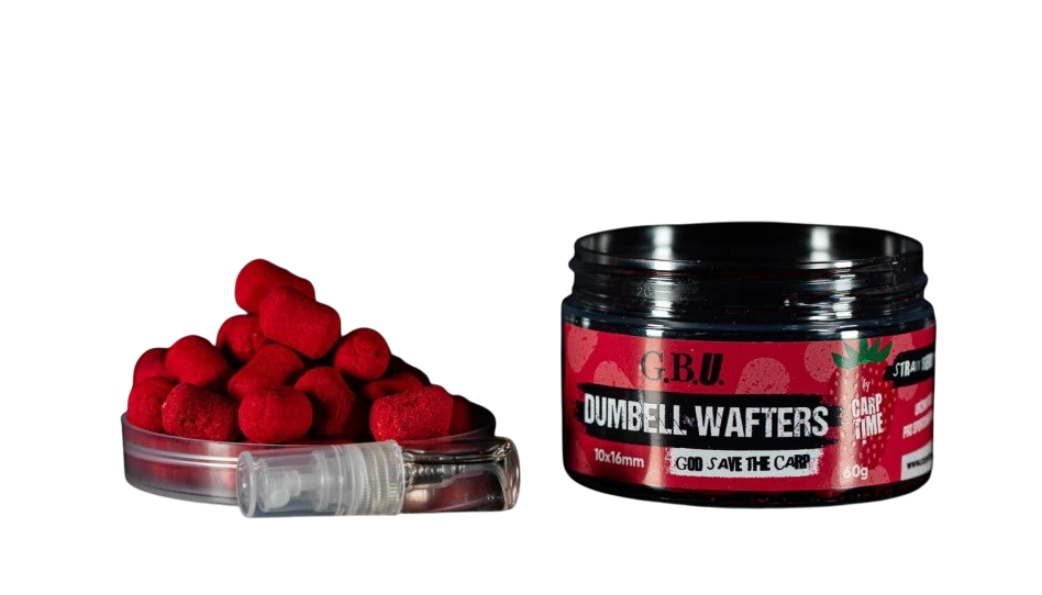 G.B.U. Neutrálně Vyvážená Nástraha Dumbel Wafters Strawberry Punk 60g Hmotnost: 60g, Průměr: 10x16mm