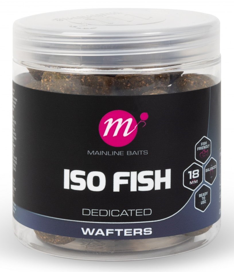 Mainline Vyvážené Boilie Wafters ISO Fish Průměr: 18mm, Objem: 250ml