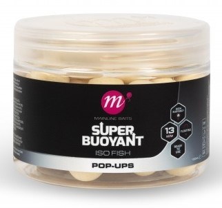 Mainline Plovoucí Boilie Super Buoyant Pop-Ups ISO Fish White 150ml Průměr: 13mm, Objem: 150ml