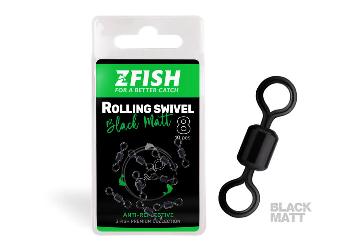 Zfish Obratlík Rolling Swivel Black Matt vel.8 28kg