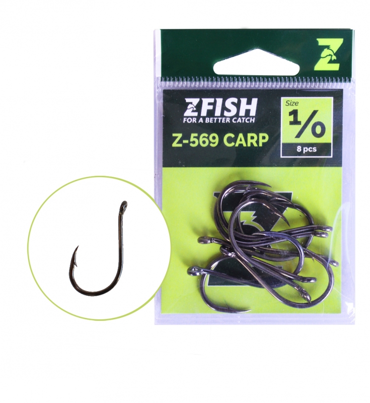 Zfish Háčky Carp Hooks Z-569 Velikost háčku: 8