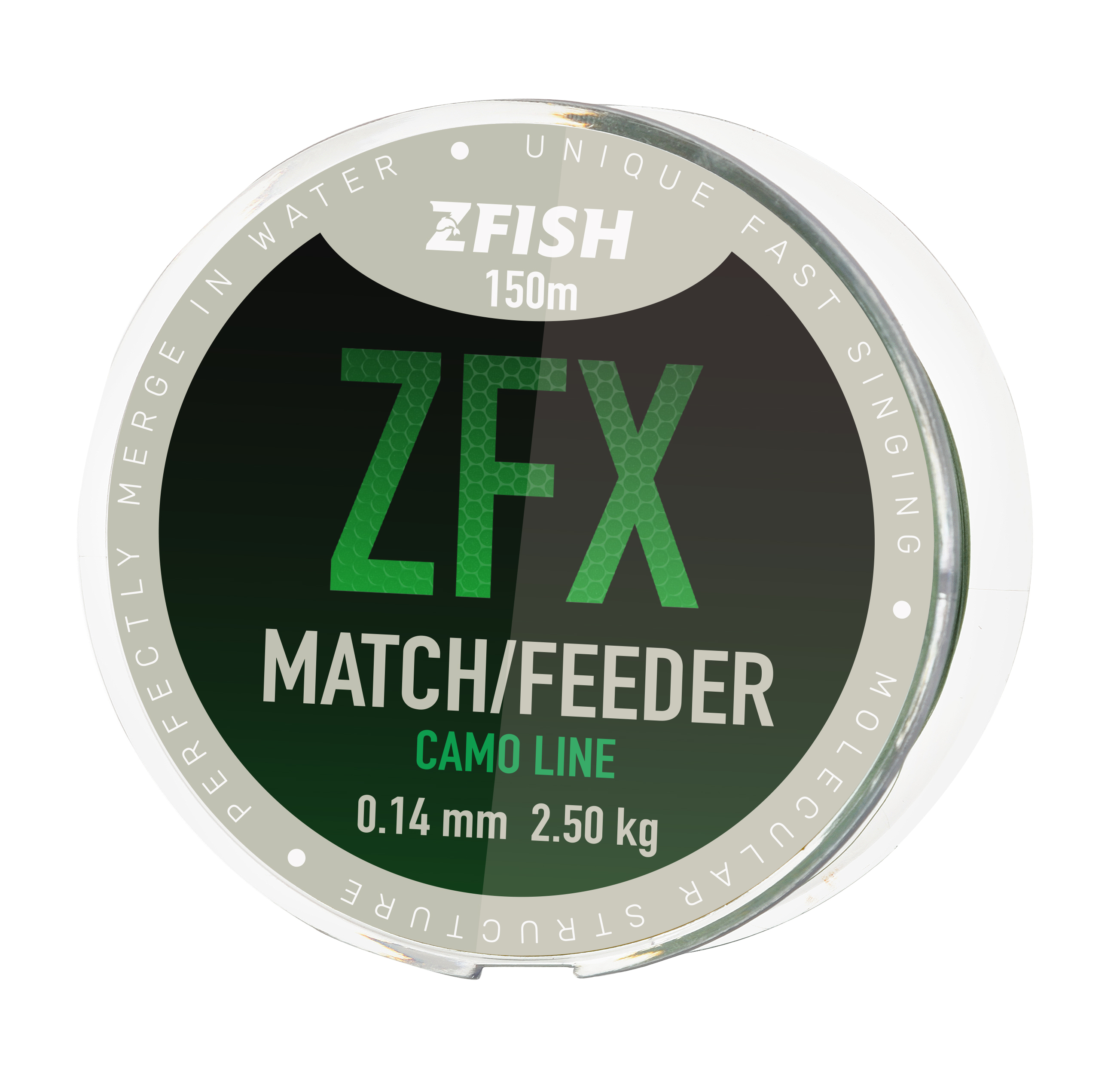 Zfish Vlasec ZFX Match Feeder Camoline 150m Nosnost: 6,9kg, Průměr: 0,23mm - Obrázek 2