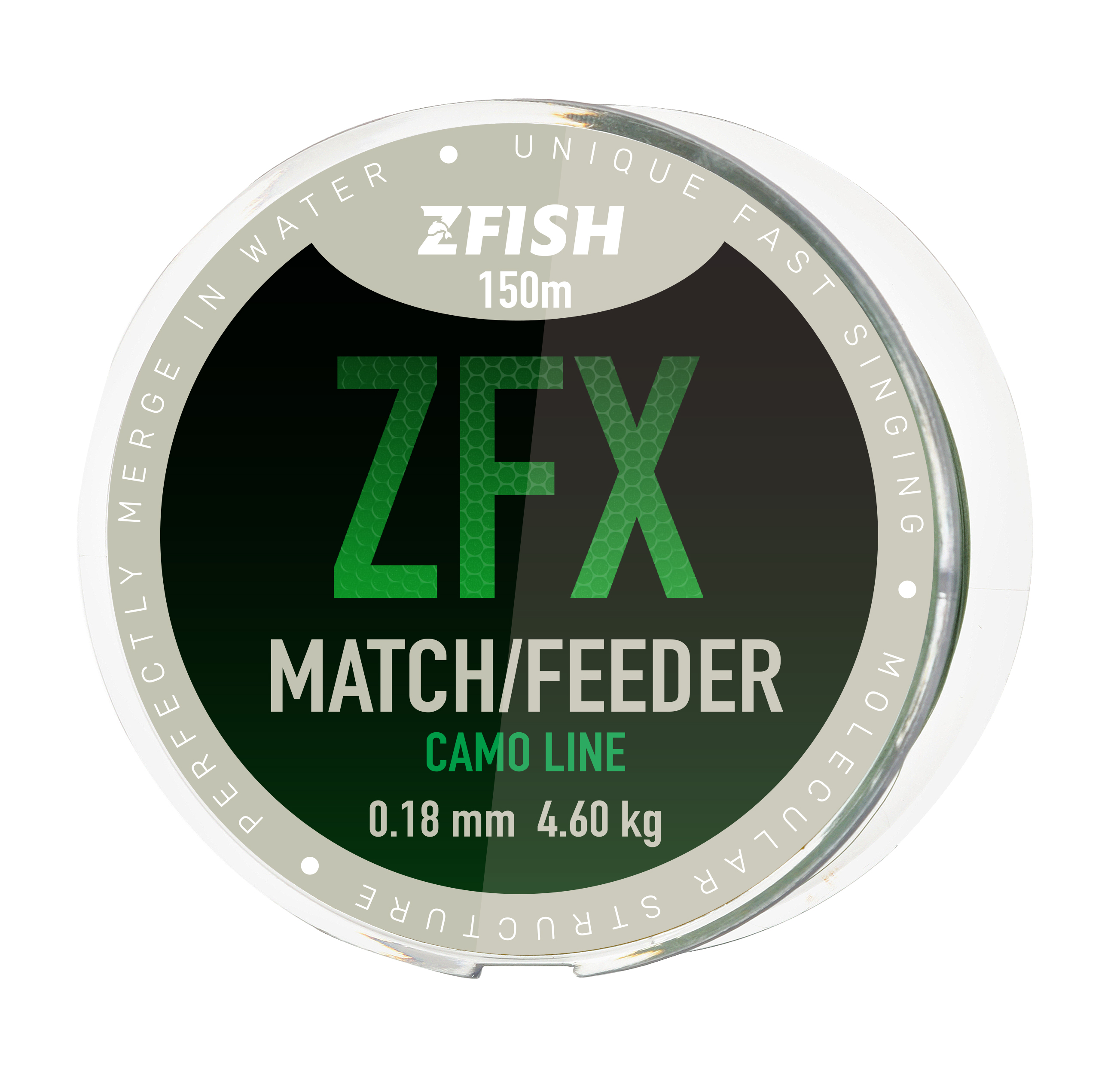 Zfish Vlasec ZFX Match Feeder Camoline 150m Nosnost: 6,9kg, Průměr: 0,23mm - Obrázek 4
