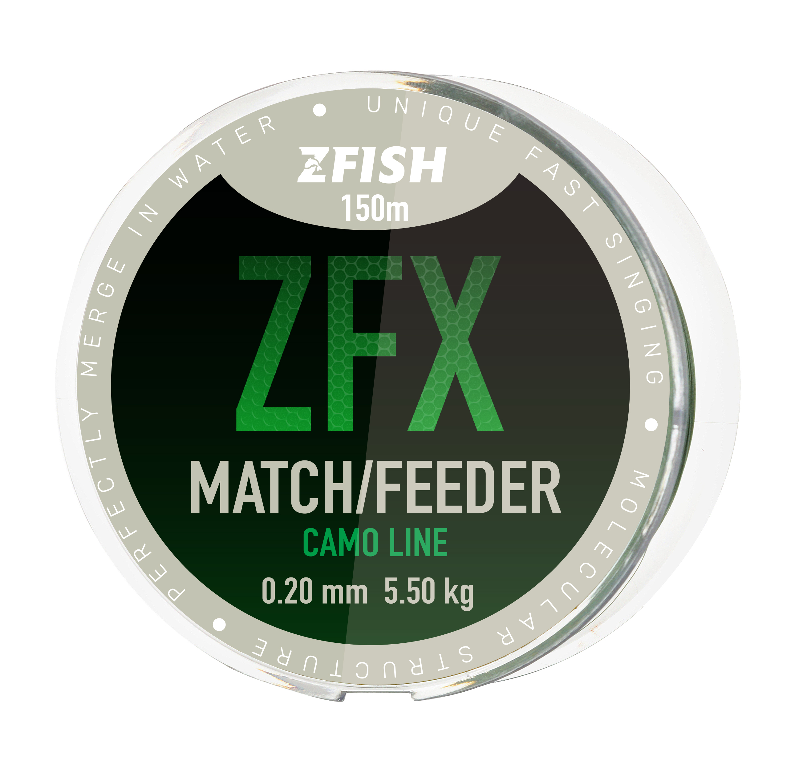 Zfish Vlasec ZFX Match Feeder Camoline 150m Nosnost: 6,9kg, Průměr: 0,23mm - Obrázek 5