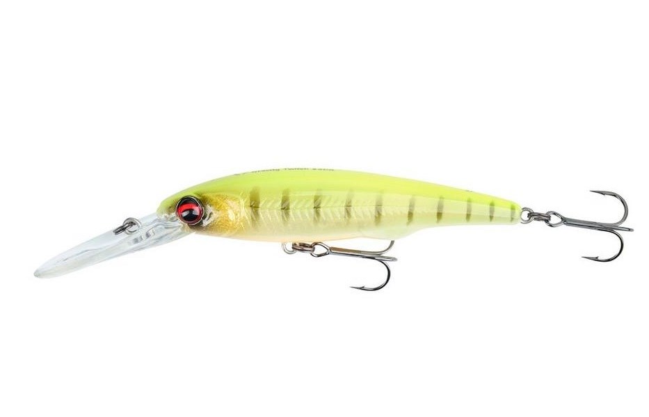 Savage Gear Wobler Gravity Twitch DR SP Fluo Yellow Tiger Délka: 9,5cm, Hmotnost: 16,5g, Maximální ponor: 4m