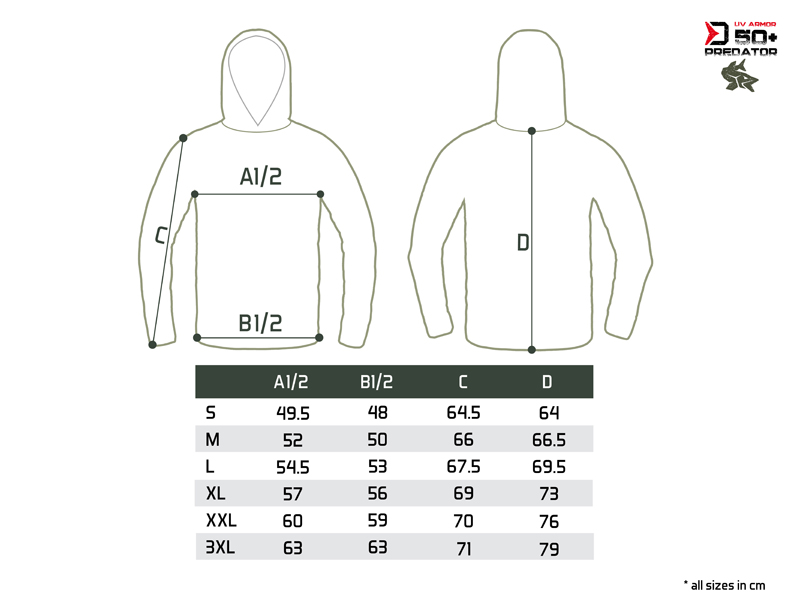 Delphin Tričko S Kapucí UV Armor 50+ Predator Velikost: M - Obrázek 6