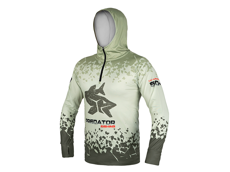 Delphin Tričko S Kapucí UV Armor 50+ Predator Velikost: M