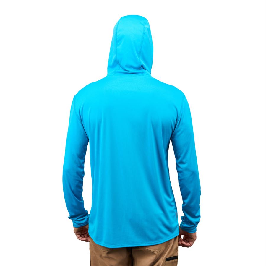 Grundéns MikinaTough Sun Hoodie Azure Velikost: XXL - Obrázek 7