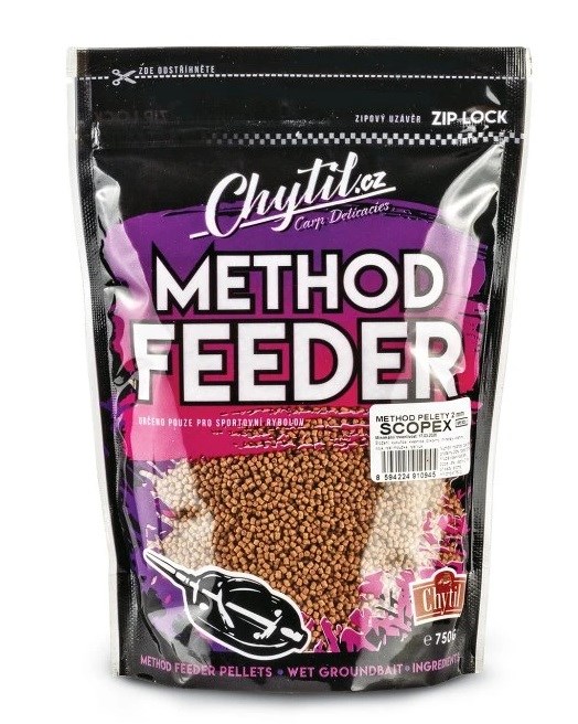 Chytil Method Feeder Pelety 2mm 750g Průměr: 2mm, Příchuť: Scopex