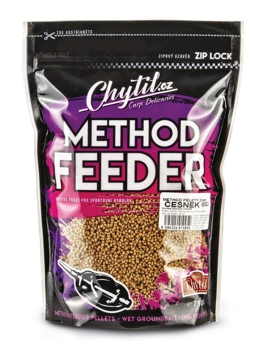 Chytil Method Feeder Pelety 2mm 750g Průměr: 2mm, Příchuť: Česnek
