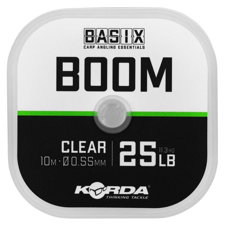 Korda Fluorocarbon Basix Boom 10m Nosnost: 25lb, Průměr: 0,55mm