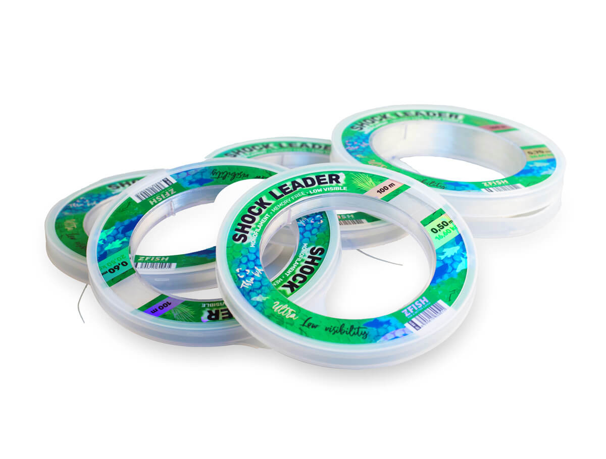 Zfish Šokový Vlasec Vision Shock Leader 100m Nosnost: 18,40kg, Průměr: 0,55mm - Obrázek 2