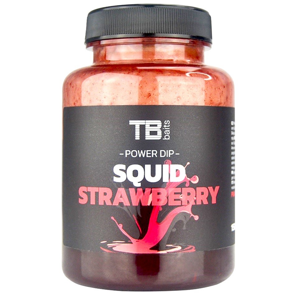 TB Baits Power Dip GLM Squid Strawberry 150ml
