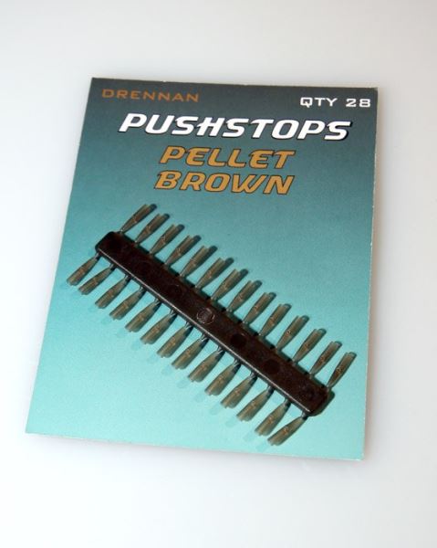 Drennan DRENNAM Zarážky Pushstop 28 ks Varianta: hnědé