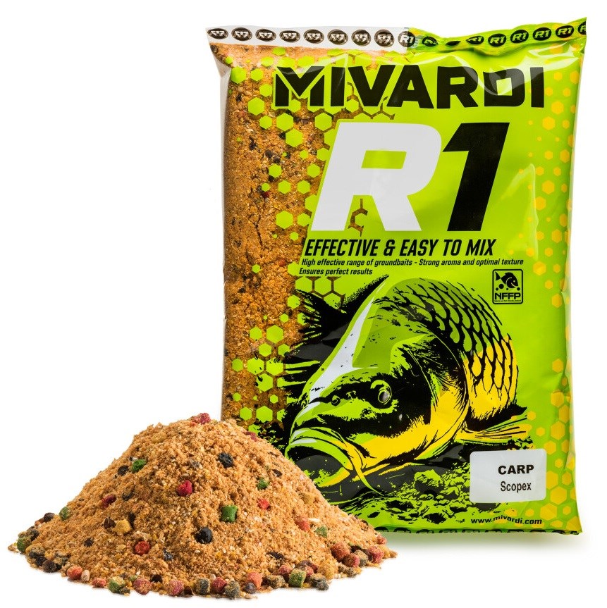 Mivardi Krmítková Směs R1 Carp 950g Příchuť: Scopex
