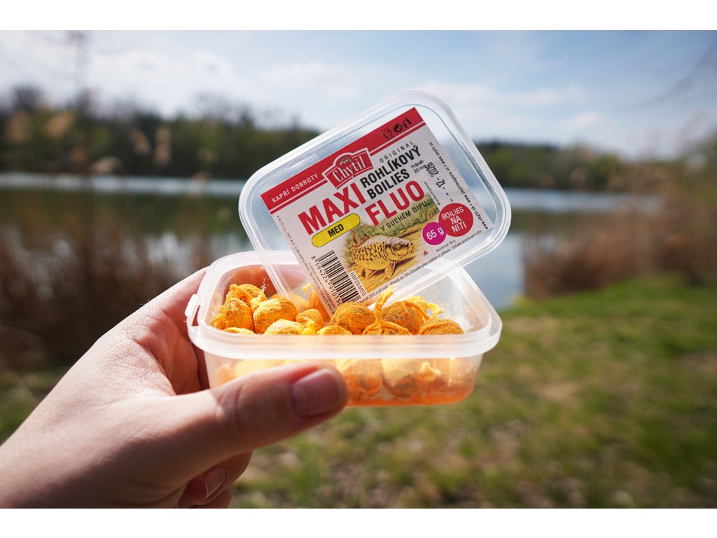 Chytil Rohlíkové Boilies Maxi Fluo Jahoda Hmotnost: 65g, Průměr: 20mm - Obrázek 4